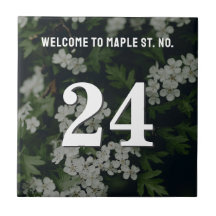 Personalised Floral House / Apartment Number