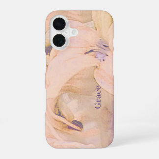 Personalised Floral iPhone 16 Case