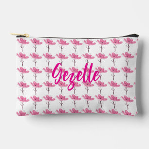 Personalised Floral Makeup Bag, Cosmetic Bag, Gift Accessory Pouch