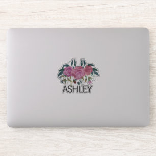 Personalised Floral Name Laptop