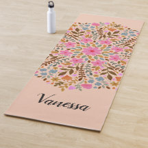 Personalised Floral Nature Mandala Pink