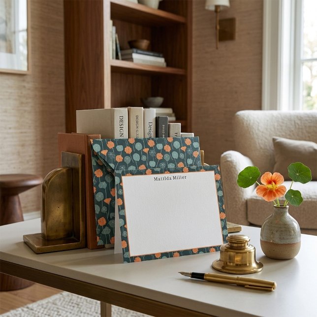 Personalised Floral Note Card (Creator Uploaded)