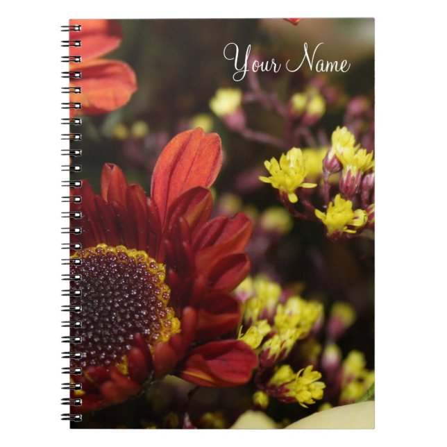 Personalised Floral Notebook (Front)