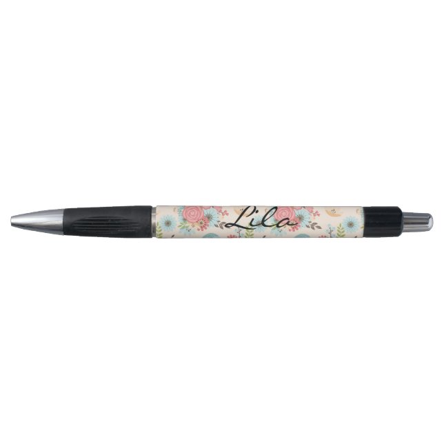 Personalised Floral Pen (Front)