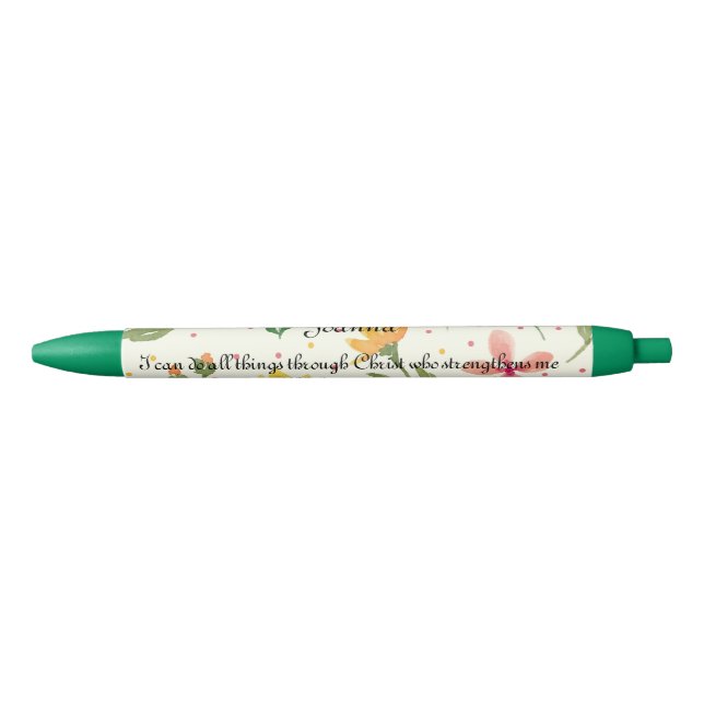 Personalised Floral Pens x2 (Front)