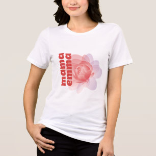 Personalised Floral Peony Shirt for Mum