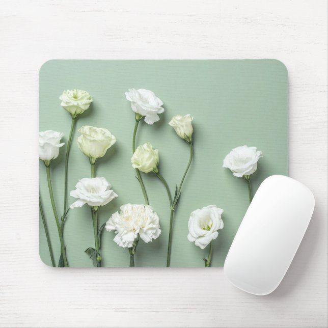 Personalised Floral Photo Modern Mouse Pad (With Mouse)