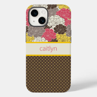 Personalised Floral & Polka Dots Phone Case