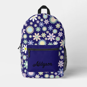 Personalised Floral Printed Backpack