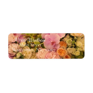 Personalised Floral Return Address Label