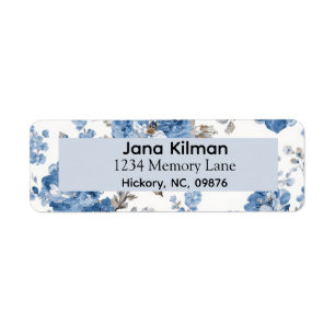 Personalised Floral Return Label Return Address Label