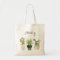 Personalised Floral Tote Bag Cactus