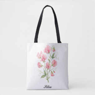 Personalised Floral Tote Bag – Cute Custom Wedding