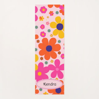 Personalised Floral Trendy Patterned Yoga Mat