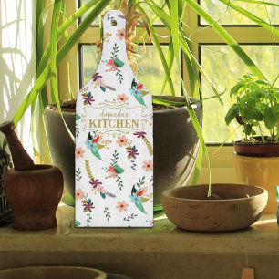 Personalised Floral Watercolor Kitchen   Cutting Board