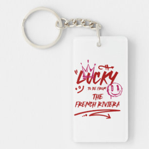 Personalised Floral Wedding Invitation Suite Key Ring