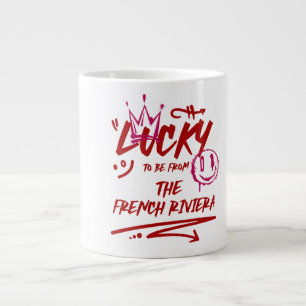 Personalised Floral Wedding Invitation Suite Large Coffee Mug