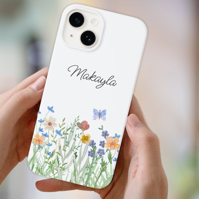 Personalised Floral Wildflower Case-Mate iPhone Case (Creator Uploaded)
