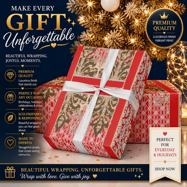 Personalised Floral Wrapping Paper (Creator Uploaded)