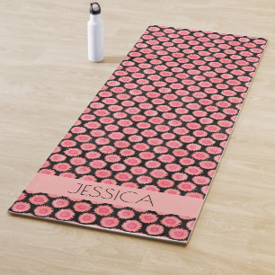 Personalised Floral Yoga Mat