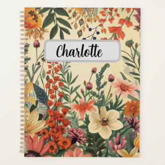 Personalised Flower Cover Productivity & Goal Planner