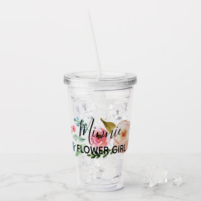 Personalised Flower Girl Cup (Front Ice)