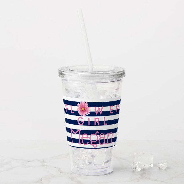 Personalised Flower Girl Cup (Front Ice)