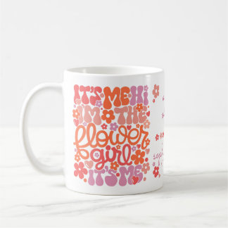 Personalised Flower Girl Cute Trendy Gifts Mug