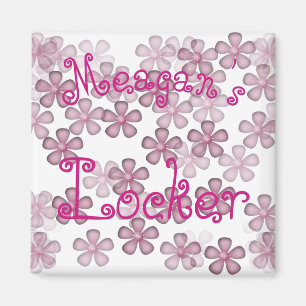 Personalised Flower Locker Magnet