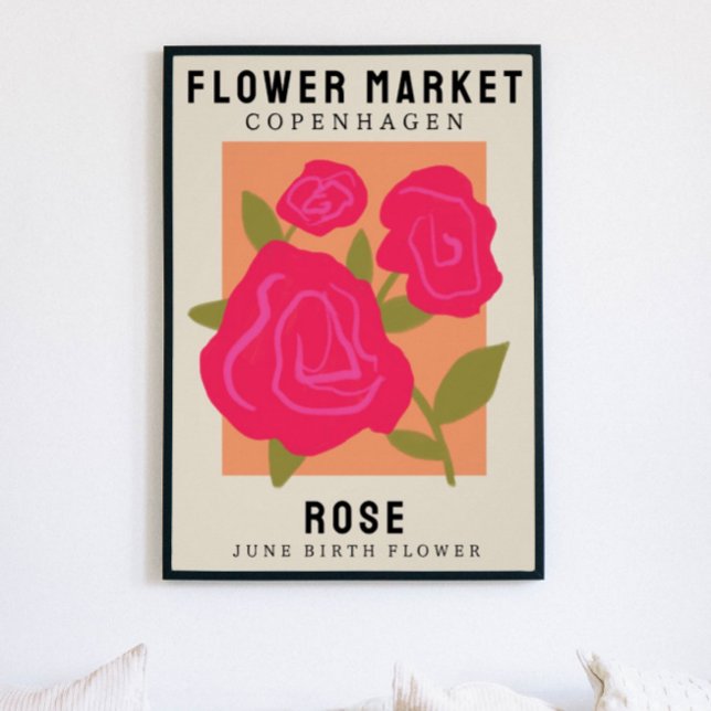 Personalised Flower Market Birth flower Art Print (Creator Uploaded)