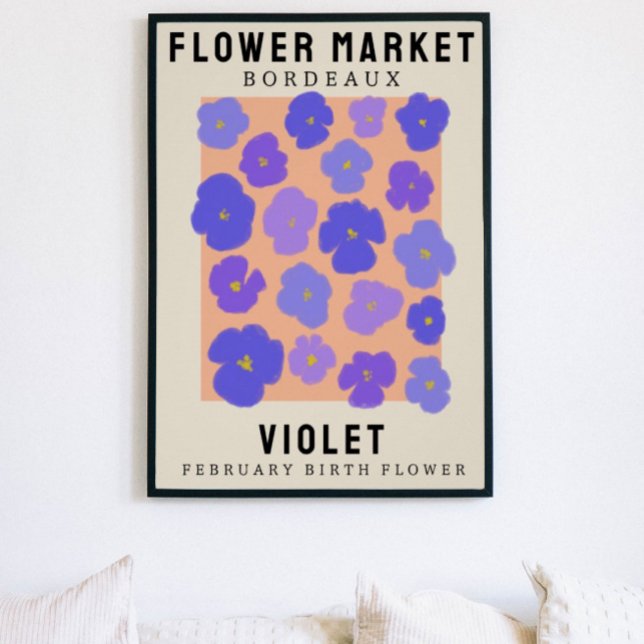 Personalised Flower Market Birth flower Art Print (Creator Uploaded)