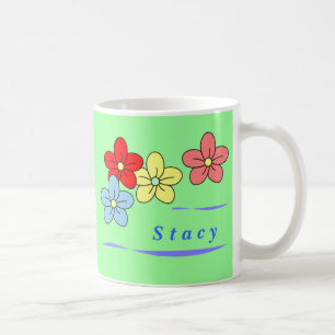 Personalised Flower Mugs