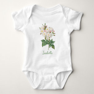 PERSONALISED FLOWERS BABY BODYSUIT