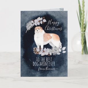 Personalised Fluffy Dog Armenian Gampr Christmas Holiday Card