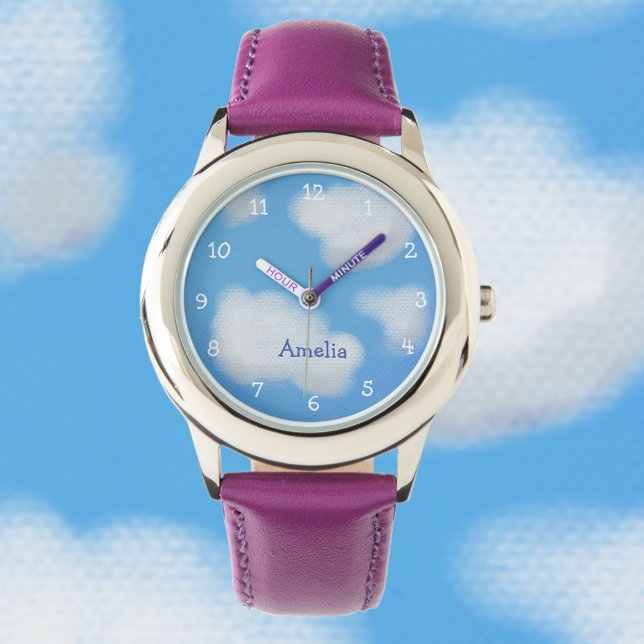 Personalised Fluffy White Cloud Watch (Creator Uploaded)