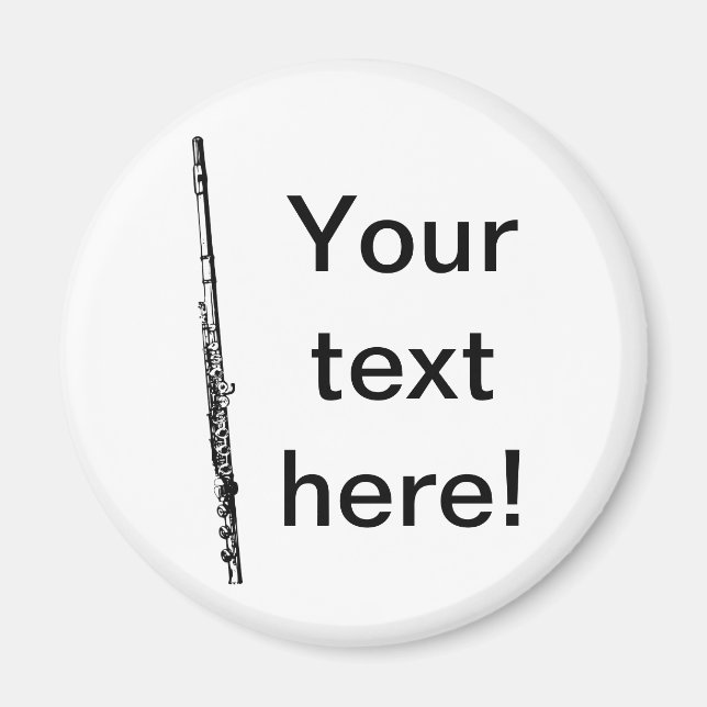 Personalised Flute Magnet (Front)