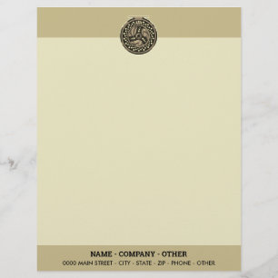 Personalised Fly Fishing Reel Art Angler's Custom Letterhead