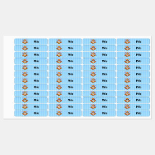 Personalised Flying Dinosaur Iron-On Name Labels