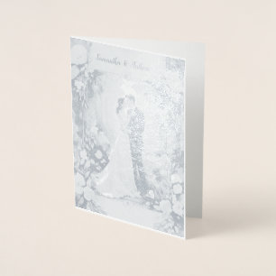 Personalised Foil Wedding Card