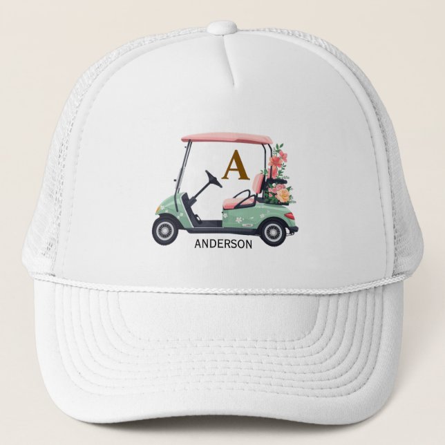 Personalised Folar Golf Club Name Trucker Hat  (Front)