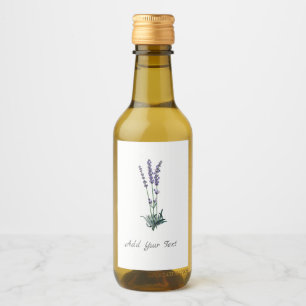 Personalised Food Beverage Lavender Herb Label Set