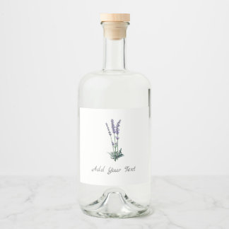 Personalised Food Beverage Lavender Herb Label Set