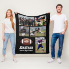 Personalised Football 5 Photo Collage Name # Team