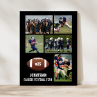 Personalised Football 5 Photo Collage Name Team #