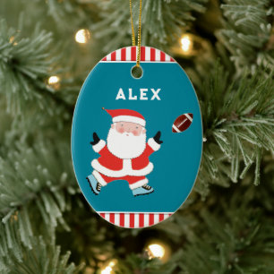 Personalised Football Collectable Ceramic Ornament