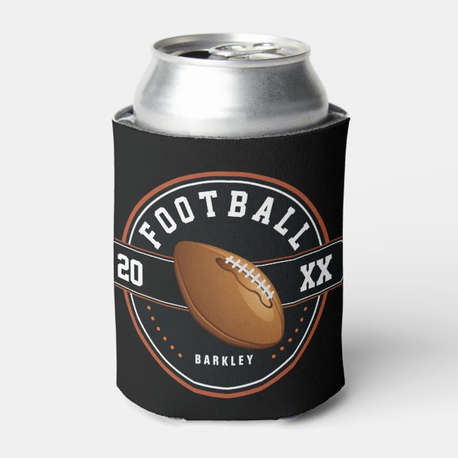 Personalised Football Design  Can Cooler (Can Front)