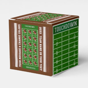 Personalised Football Favour Boxes with YOUR TEXT