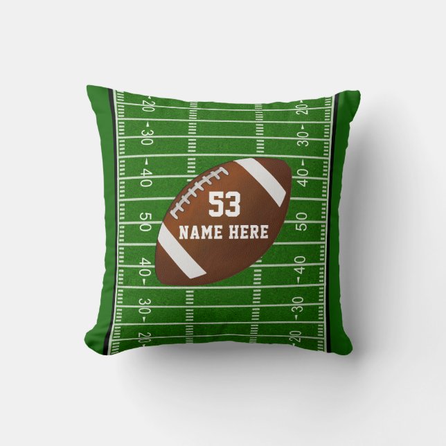Personalised Football Field Football Gift Ideas Cushion (Front)