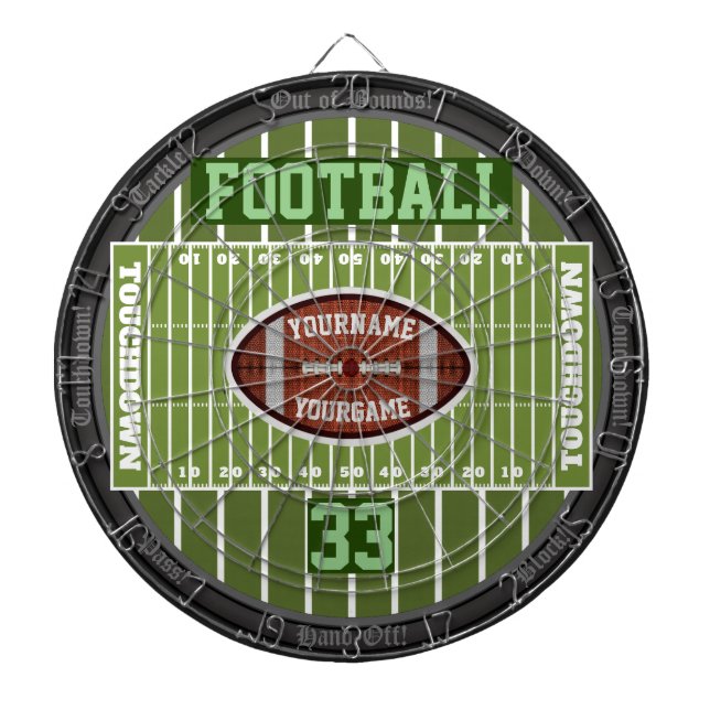Personalised Football Field Multi-Target 3.0 Dartboard (Front)
