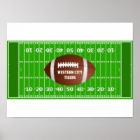 Personalised Football Field Team Custom Name